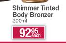 Caribbeantan Shimmer Tinted Body Bronzer-200ml Each