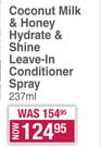 African Pride Coconut Milk & Honey Hydrate & Shine Leave-In Conditioner-237ml 