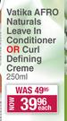 Vatika AFRO Naturals Leave In Conditioner Or Curl Defining Creme-250ml Each 