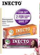Inecto Permanent Hair Colour (Assorted)-For 2 x 50ml 