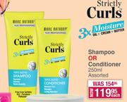 Marc Anthony Strictly Curls Shampoo Or Conditioner Assorted-250ml Each