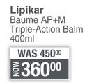 Laroche Posay Lipikar Baume AP+M Triple Action Balm-400ml