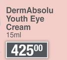 Eau Thermale Avene Derm Absolu Youth Eye Cream-15ml