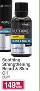 Nurtrimen Soothing Strengthening Beard & Skin Oil-30ml Each