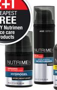 Nutrimen Energizing Hydrogel Sport Moisturiser Or Anti-Ageing Firming Moisturiser SPF15-50ml Each