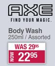 Axe Body Wash (Assorted)-250ml 