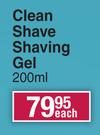 Nivea Men Clean Shave Shaving Gel-200ml Each