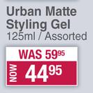 Axe Urban Matte Styling Gel (Assorted)-125ml 