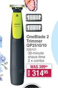 Philips OneBlade 2 Trimmer QP2510/10