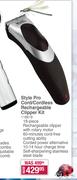 Wahl StylePro Cord/ Cordless Rechargeable Clipper Kit