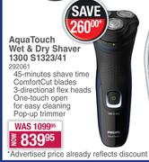 Philips AquaTouch Wet & Dry Shaver 1300 S1323/41