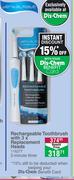 Dentalmate Rechargeable Toothbrush With 3 x Replacement Heads 116277