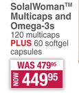 SolalWoman Multicaps And Omega-3s-120 Multicaps + 60 Softgel Capsules