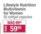 Lifestyle Nutrition Multivitamin For Women-30 Softgel Capsules