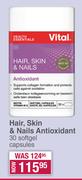 Vital Hair, Skin & Nails Antioxidant-30 Softgel Capsules
