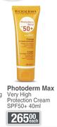 Bioderma Photoderm Max Very High Protection Cream SPF50+-40ml Each