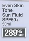 Eucerin Sun Protection Even Skin Tone Sun Fluid SPF50+-50ml Each