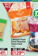 Lifestyle Food Dried Peaches Value Pack-750g