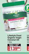 Lifestyle Food Organic Virgin Coconut Oil-1L