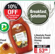 Lifestyle Food Choice Grade Honey-375g