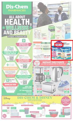 Dis-Chem : All About Health, Wellness And Beauty (19 August - 12 September 2021), page 1