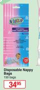 Baby Things Disposable Nappy Bags 150 Bags