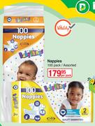 Baby Things Nappies 100 Pack / Assorted-Per Pack