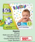 Baby Things Nappies 50 Pack-Per Pack