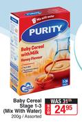 Purity Baby Cereal Stage 1-3 (Mix With Water) (Assorted)-200g