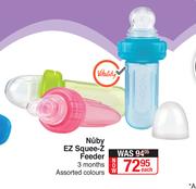 Nuby EZ Squee-Z Feeder (3 Months) (Assorted Colours)-Each