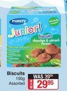 Purity Junior Biscuits (Assorted)-150g