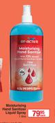 EF-Active Moisturizing Hand Sanitizer Liquid Spray-1L Each