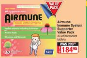 Airmune Immune System Supporter Value Pack 30 Effervescent Tablets