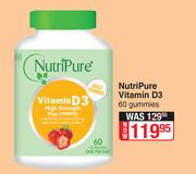 NutriPure Vitamin D3 60 Gummies