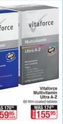 Vitaforce Multivitamin Ultra A-Z 60 Film Coated Tablets
