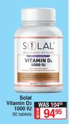 Solal Vitamin D3 1000 IU 60 tablets