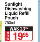Sunlight Dishwashing Liquid Refill Pouch-750ml