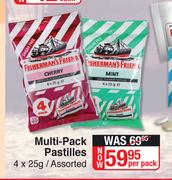 Fisherman's Friend Multi Pack Pastilles Assorted-4 x 25g Per Pack