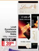 Lindt Excellence Chocolate Slabs Assorted-100g
