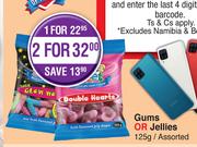 Mister Sweet Gums Or Jellies Assorted-125g