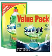 Sunlight Dishwashing Liquid Refill Pouch-750ml