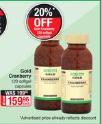 Dis-Chem Gold Cranberry 120 Softgel Capsules-Each