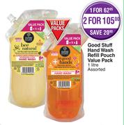 Good Stuff Hand Wash Refill Pouch Value Pack Assorted-For 2 x 1L