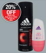 Adidas Deo Body Spray Assorted-150ml