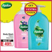 Radox Body Wash (Assorted)-750ml Each