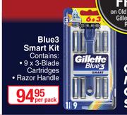 Gillette Blue3 Smart Kit-Per Pack