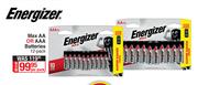 Energizer Max AA Or AAA Batteries-12 Per Pack