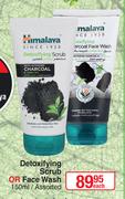 Himalaya Detoxifying Scrub Or Face Wash (Assorted)-150ml Each