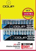 Dquip AA Or AAA Alkaline Batteries-24 Per Pack