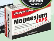 Lifestyle Nutrition Magnesium 30 Capsules-Each